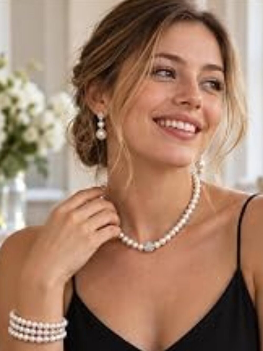 Glenmal Pearl Jewelry Set Women Wedding Halloween